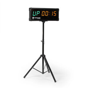 2-SIDED GYM TIMER WITH REMOTE AND TRIPOD STAND